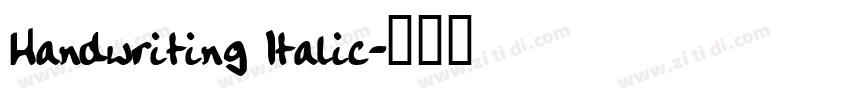 Handwriting Italic字体转换